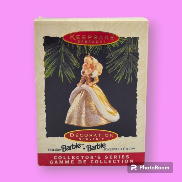 Vintage 1994 Hallmark Keepsake Holiday Barbie Christmas Ornament - Picture 1 of 6